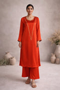 Long Shirt Hand Embroidery 2 Piece Suit
